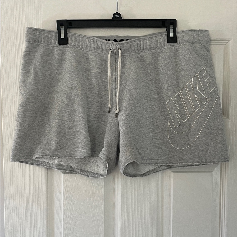 Nike Gray Logo Knit Shorts